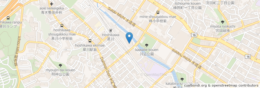 Mapa de ubicacion de 星川デンタルクリニック en Япония, Канагава, Йокогама, Ходогая.