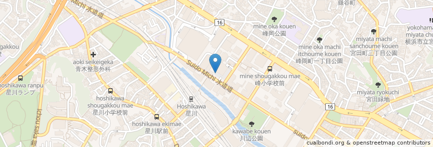 Mapa de ubicacion de 味奈登庵 保土ヶ谷区役所店 en Japan, Präfektur Kanagawa, Yokohama, 保土ヶ谷区.