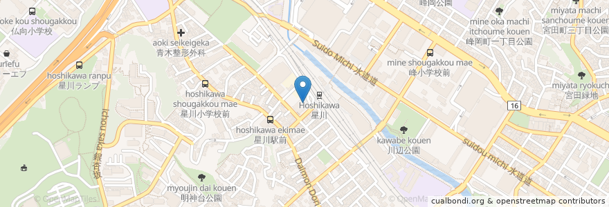Mapa de ubicacion de McDonald's en Japão, 神奈川県, 横浜市, 保土ヶ谷区.