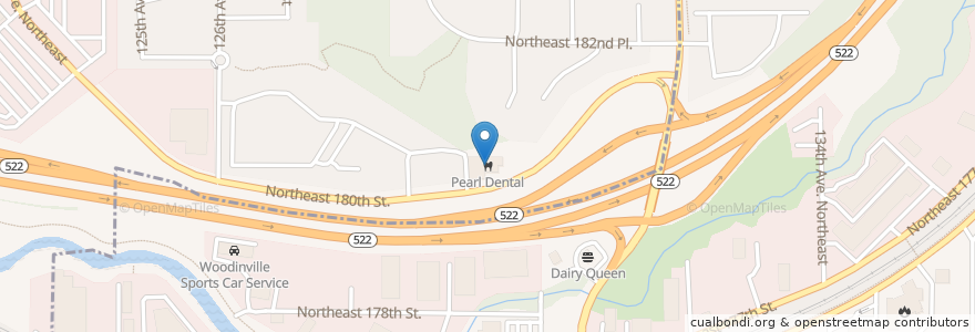 Mapa de ubicacion de Pearl Dental en Stati Uniti D'America, Washington, Bothell, King County, Woodinville.