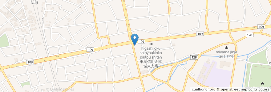 Mapa de ubicacion de かつや en Japan, 青森県, 弘前市.