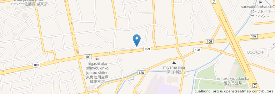 Mapa de ubicacion de ほっかほっか亭 en Jepun, 青森県, 弘前市.