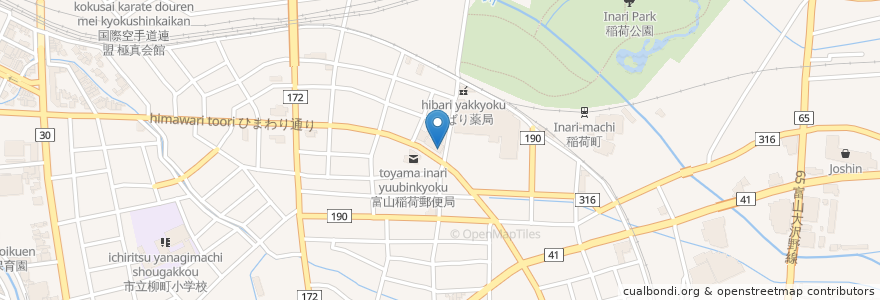 Mapa de ubicacion de やまむろ歯科医院 en اليابان, 富山県, 富山市.