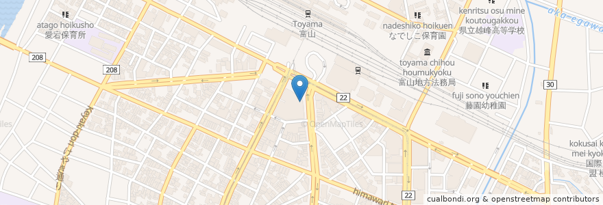 Mapa de ubicacion de シアトルズベストコーヒー en اليابان, 富山県, 富山市.