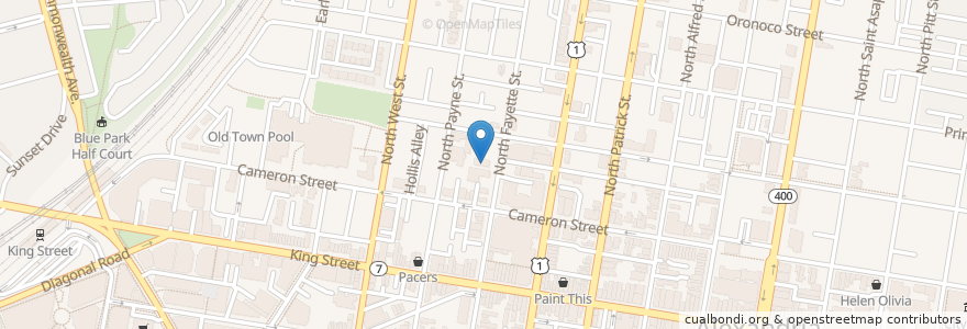 Mapa de ubicacion de Parker-Gray Pediatric Dental Care en Stati Uniti D'America, Virginia, Alexandria.