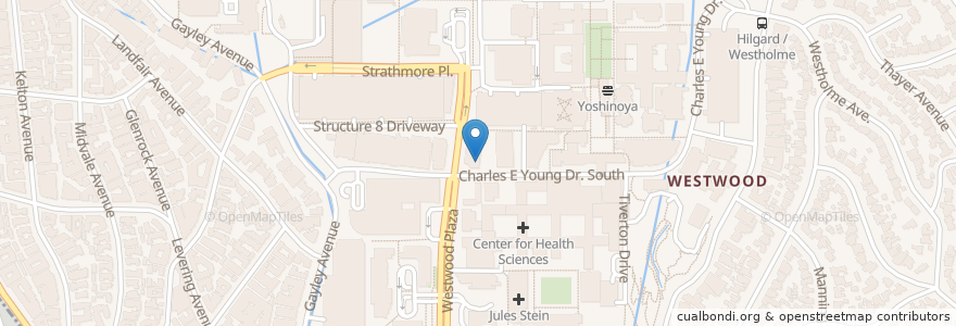 Mapa de ubicacion de Cafe Synapse en Vereinigte Staaten Von Amerika, Kalifornien, Los Angeles County, Los Angeles.