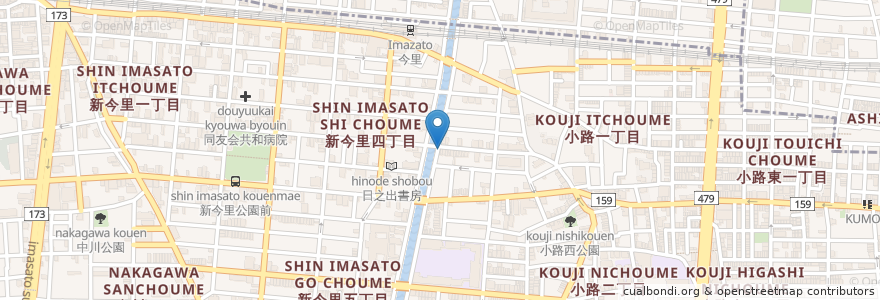 Mapa de ubicacion de カラオケ居酒屋はなび en ژاپن, 大阪府, 大阪市, 生野区.