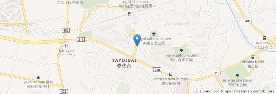 Mapa de ubicacion de モスバーガー en اليابان, كاناغاوا, 横浜市, 泉区.