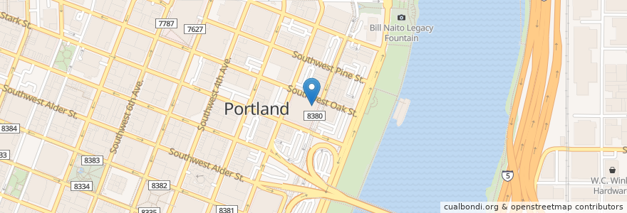 Mapa de ubicacion de Joyful Noise en États-Unis D'Amérique, Oregon, Portland, Multnomah County.