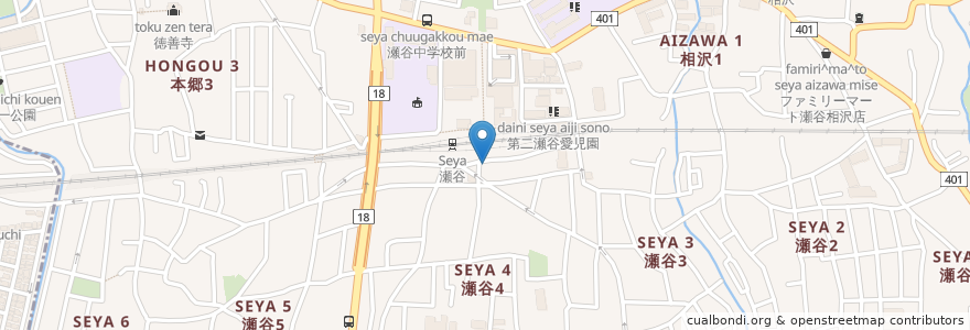 Mapa de ubicacion de ミスタードーナツ en Japonya, 神奈川県, 横浜市, 瀬谷区.