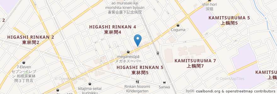 Mapa de ubicacion de シンワ薬局 en Japonya, 神奈川県, 相模原市, 南区.