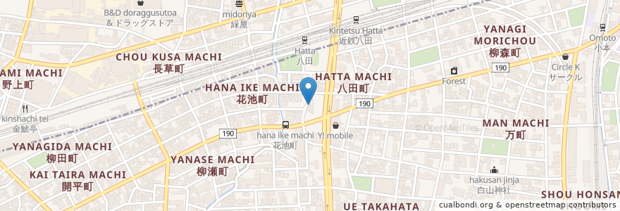 Mapa de ubicacion de 崇福寺 en اليابان, 愛知県, 名古屋市, 中川区.
