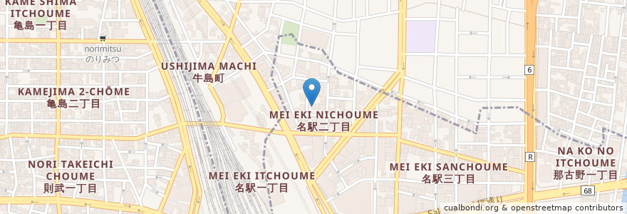 Mapa de ubicacion de 久逺寺 en 日本, 愛知県, 名古屋市, 中村区.