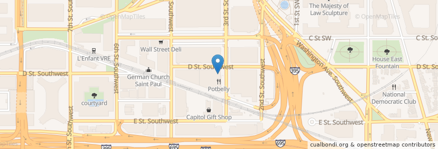 Mapa de ubicacion de Starbucks en Verenigde Staten, Washington D.C., Washington.