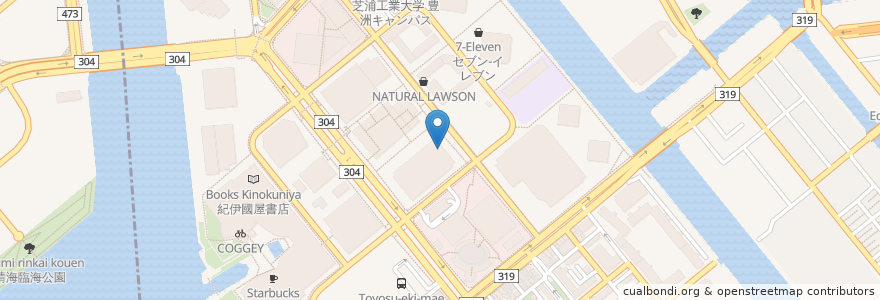 Mapa de ubicacion de TRATTORIA BOSSO en ژاپن, 東京都, 江東区.
