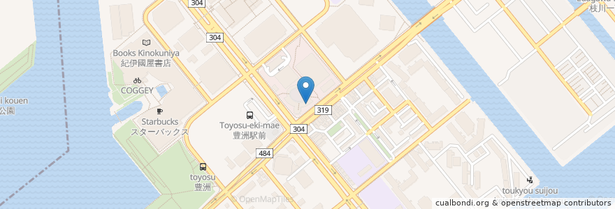 Mapa de ubicacion de 中国東北家郷料理 永利 en Japon, Tokyo, 江東区.