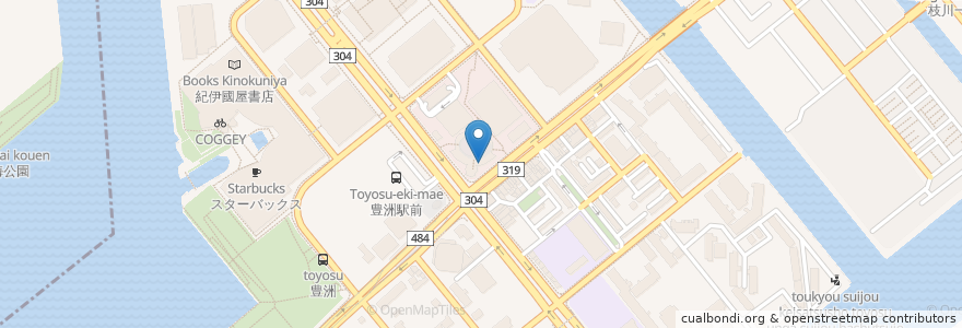 Mapa de ubicacion de CoCo壱番屋 en Japón, Tokio, Koto.