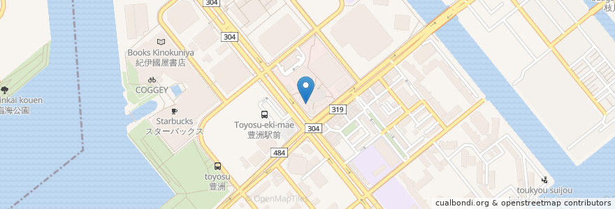 Mapa de ubicacion de VOLKS en 일본, 도쿄도, 江東区.