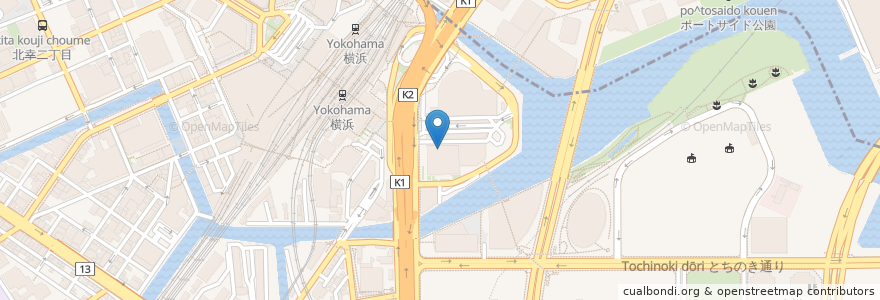 Mapa de ubicacion de POUR OVER en Japón, Prefectura De Kanagawa, Yokohama, Barrio Nishi, 神奈川区.