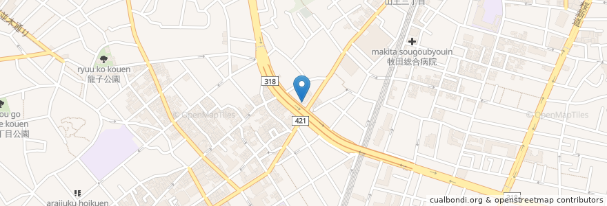 Mapa de ubicacion de 森川歯科 en ژاپن, 東京都, 大田区.