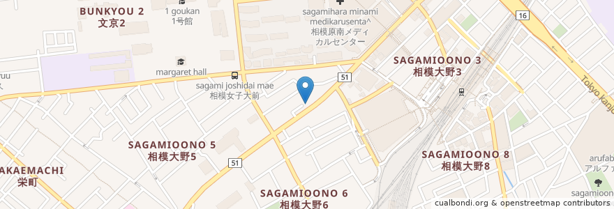Mapa de ubicacion de まぁむキッズ en Japan, Kanagawa Prefecture, Sagamihara, Minami Ward.