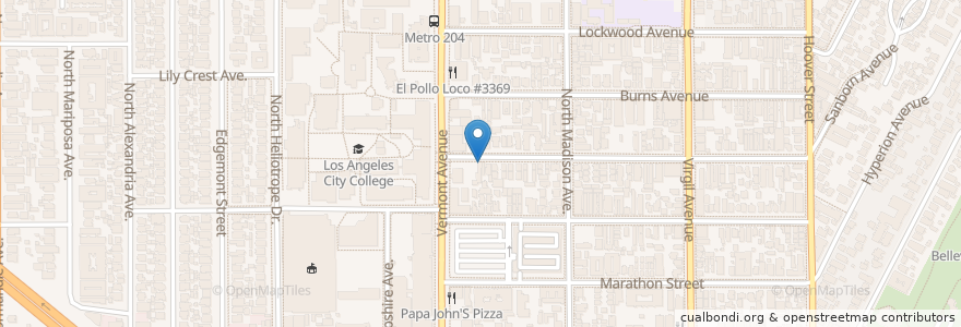Mapa de ubicacion de Red Dragon en Vereinigte Staaten Von Amerika, Kalifornien, Los Angeles County, Los Angeles.