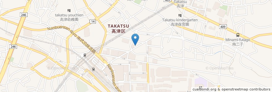 Mapa de ubicacion de 天丼てんや en Japón, Prefectura De Kanagawa, Kawasaki, 高津区.