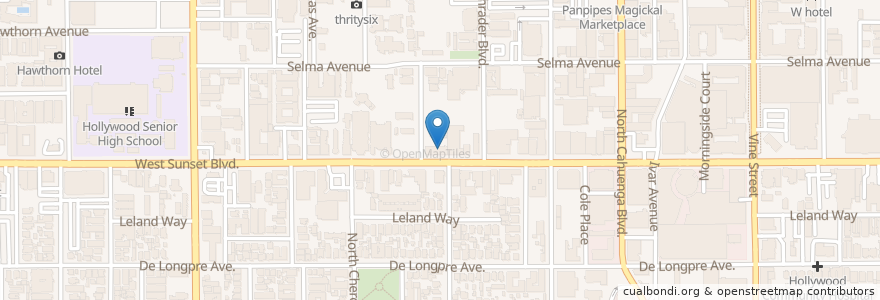 Mapa de ubicacion de Ponchik factory en الولايات المتّحدة الأمريكيّة, كاليفورنيا, مقاطعة لوس أنجلس, لوس أنجلس.