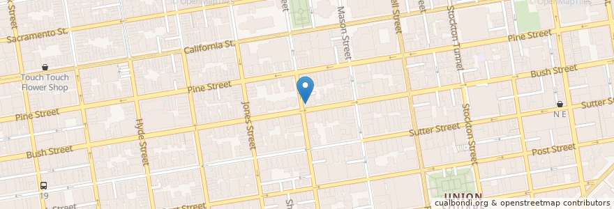 Mapa de ubicacion de Freak brew coffe en アメリカ合衆国, カリフォルニア州, サンフランシスコ, San Francisco.