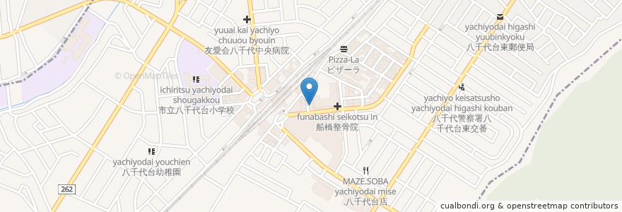 Mapa de ubicacion de 布川歯科医院 en Japón, Prefectura De Chiba, Yachiyo, Chiba, 花見川区.