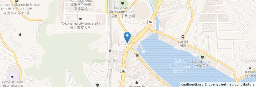 Mapa de ubicacion de 八景ファーマシー en ژاپن, 神奈川県, 横浜市, 金沢区.
