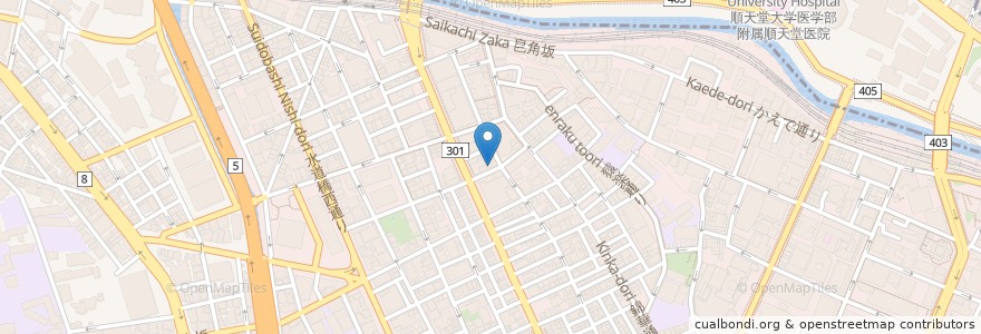 Mapa de ubicacion de 東京アニメーター学院 en Japan, 東京都, 千代田区.