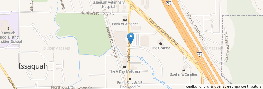 Mapa de ubicacion de Your Espresso Drive Thru en United States, Washington, King County, Issaquah.