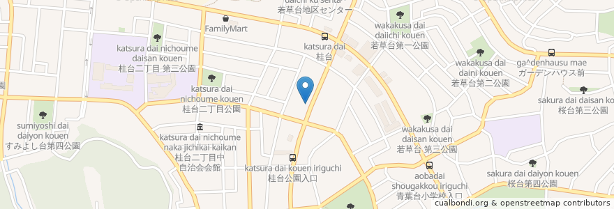 Mapa de ubicacion de えなみクリニック en Japan, 神奈川県, Yokohama, 青葉区.