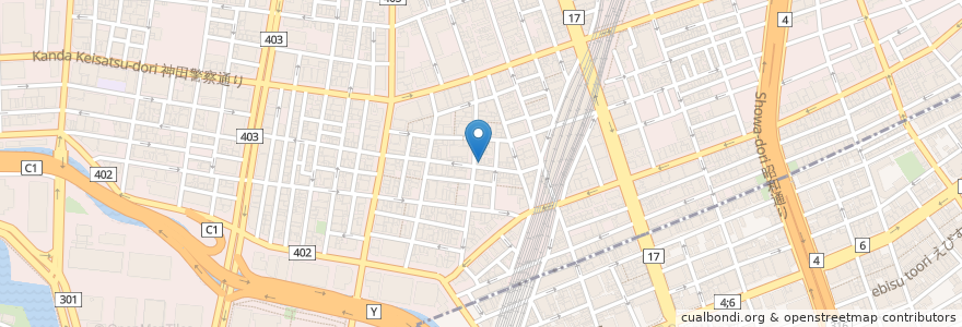 Mapa de ubicacion de 宇奈とと神田店 en Japon, Tokyo, 千代田区.