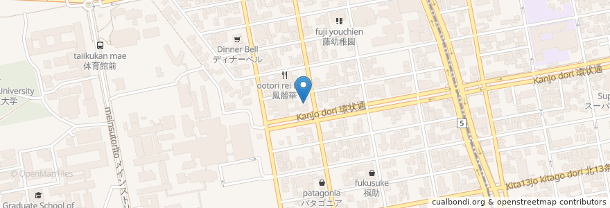 Mapa de ubicacion de アガリコサユール en ژاپن, 北海道, 石狩振興局, 札幌市, 北区.