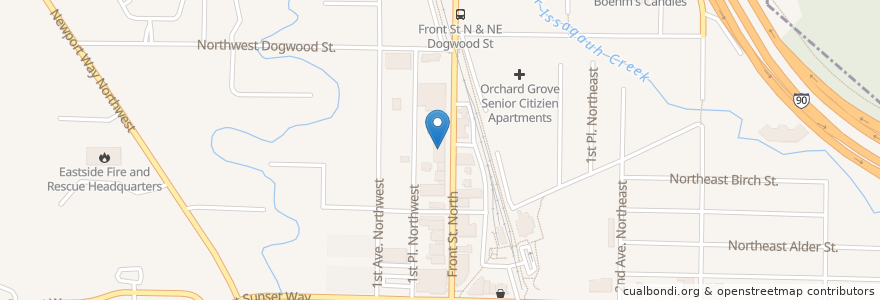 Mapa de ubicacion de Issaquah Rock School en 美利坚合众国/美利堅合眾國, 华盛顿州 / 華盛頓州, King County, Issaquah.