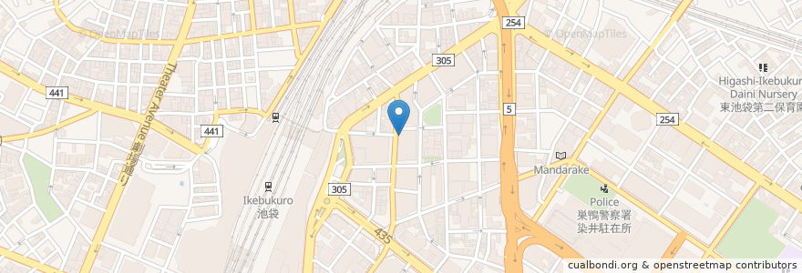 Mapa de ubicacion de 牛かつ いろは en Jepun, 東京都, 豊島区.