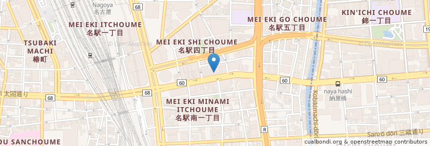 Mapa de ubicacion de For You en Япония, Айти, 名古屋市, 中村区.