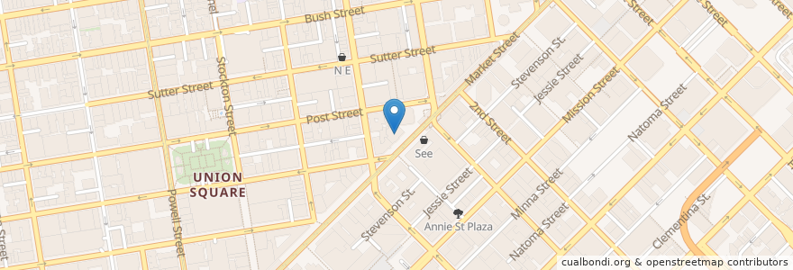 Mapa de ubicacion de Bun mee en Stati Uniti D'America, California, San Francisco, San Francisco.