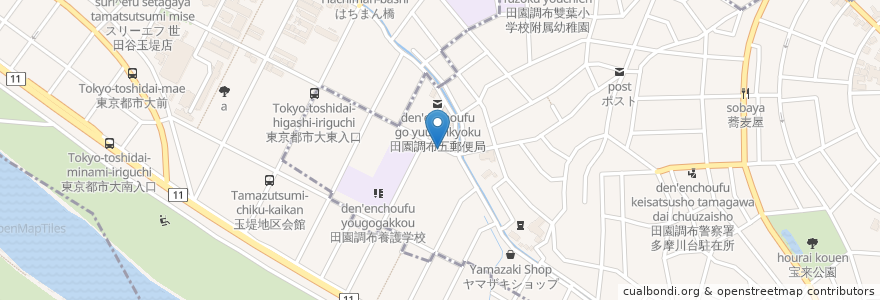 Mapa de ubicacion de 【ラーメン店】鳩の巣 en Japonya, 東京都.