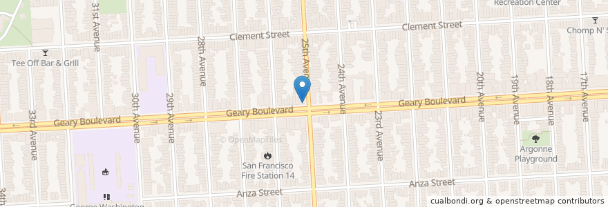 Mapa de ubicacion de CitiBank en États-Unis D'Amérique, Californie, San Francisco, San Francisco.