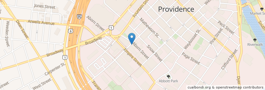 Mapa de ubicacion de Gracie's en 미국, 로드아일랜드, Providence County, Providence.