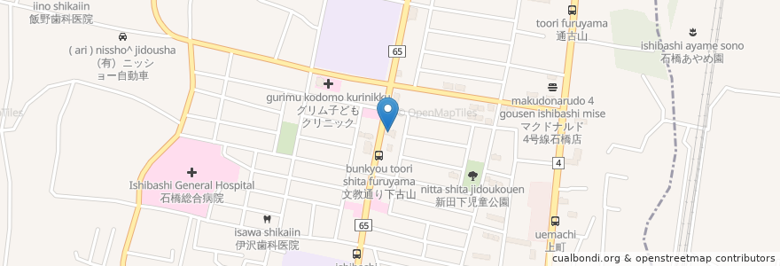 Mapa de ubicacion de 早田耳鼻咽喉科 en ژاپن, 栃木県, 下野市.