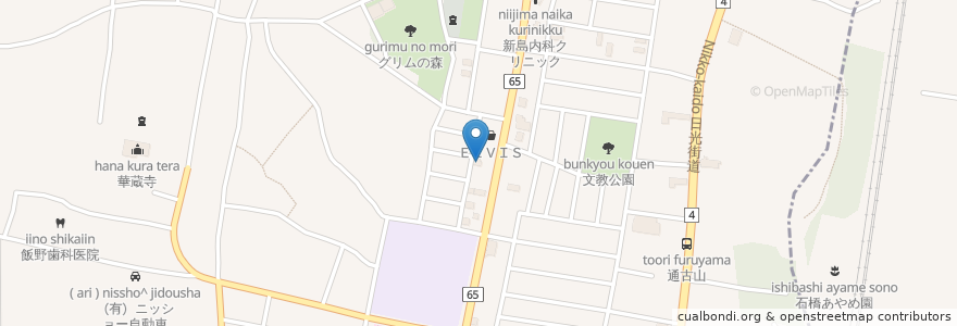 Mapa de ubicacion de グリムの森ペットクリニック en 日本, 栃木県, 下野市.