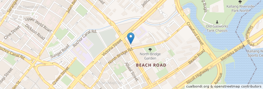 Mapa de ubicacion de Tolido's Espresso Nook en Singapore, Central.