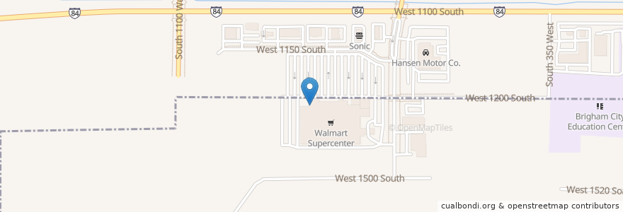 Mapa de ubicacion de Subway en United States, Utah, Box Elder County, Perry, Brigham City.