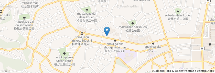 Mapa de ubicacion de ぐらん・あみ en 일본, 가나가와현, 요코하마시, 青葉区.
