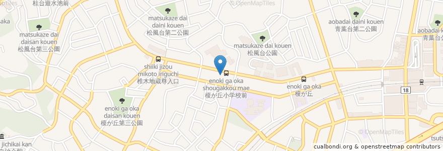Mapa de ubicacion de 増田歯科医院 en Japan, 神奈川県, Yokohama, 青葉区.