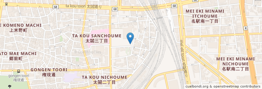 Mapa de ubicacion de 寿がきや en Japan, 愛知県, Nagoya, 中村区.